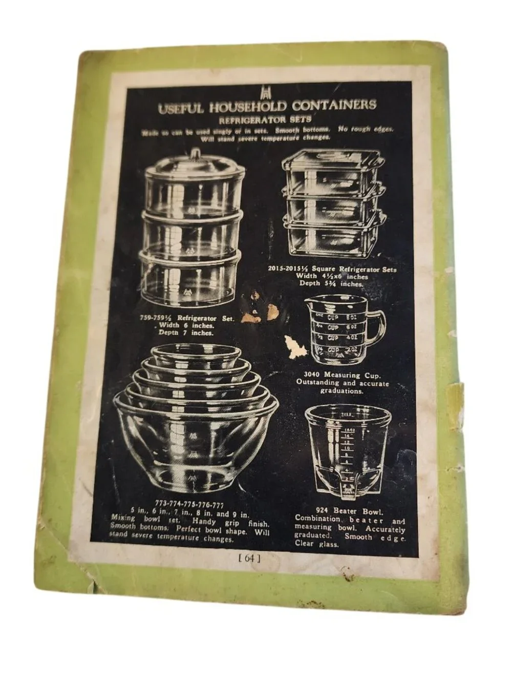 Vintage Atlas Mason Jar CookBook From 1950's Recipes'
